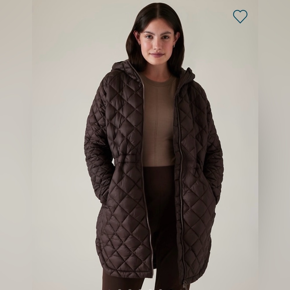 Athleta Whisper Featherless Puffer Parka, EUC, Size XS